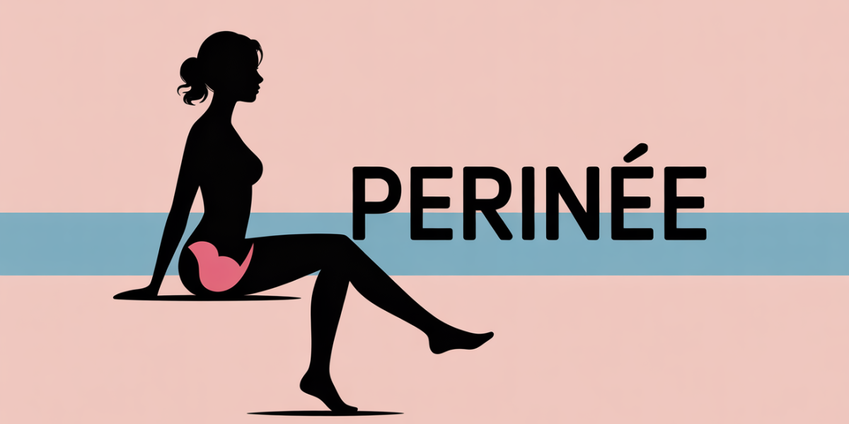 illustration perinee femme zone bassin