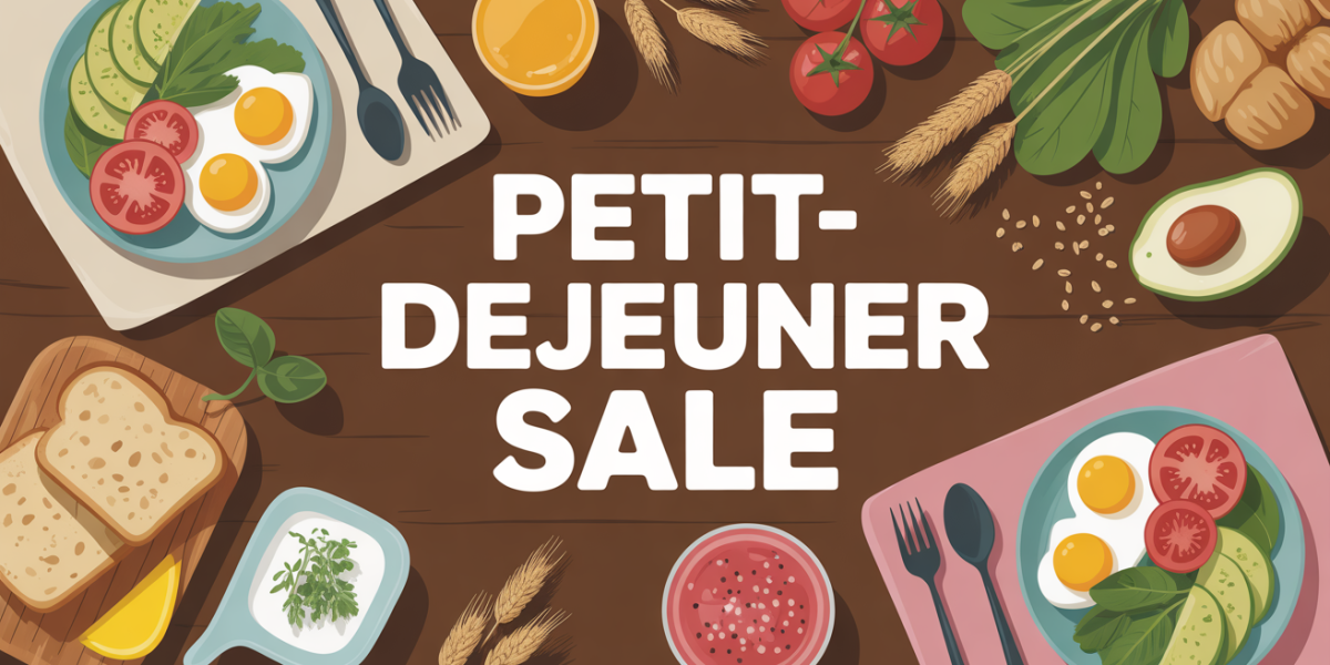 Petit-déjeuner salé avec oeufs, pain complet, avocat et yaourt, ambiance énergique