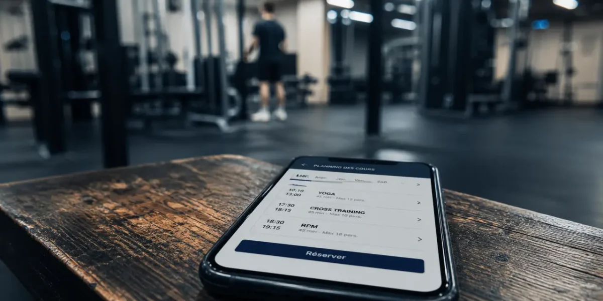 Planet Fitness : écran application pour réserver