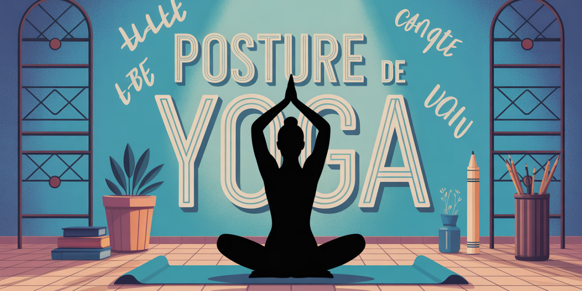 silhouette posture de yoga mots fléchés moderne