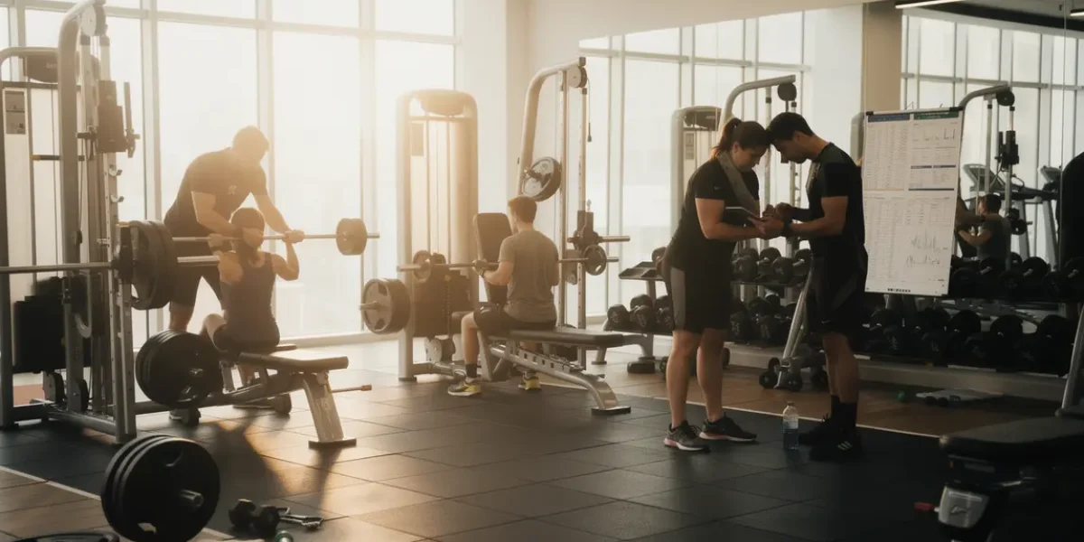 préparateur physique salle de sport coaching matériel suivi