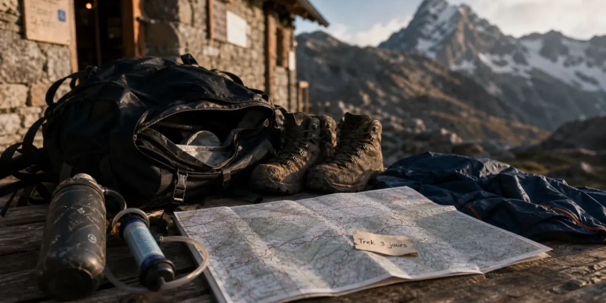 Préparer un trek en montagne : sac 8 kg, plan GPX et chaussures