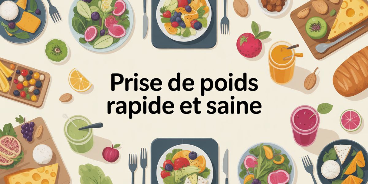 table garnie aliments hypercaloriques prise de poids rapide