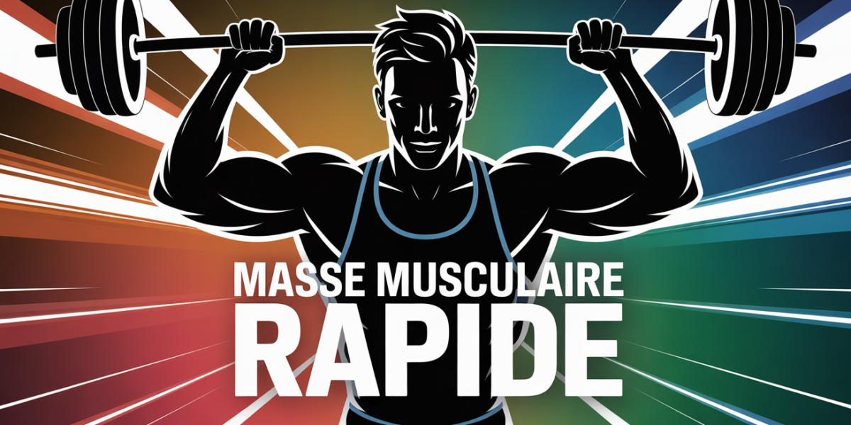 prise rapide de masse musculaire silhouette sportif dynamique
