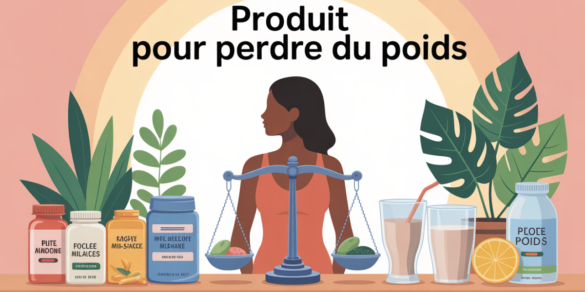 produit pour perdre du poids balance et produits variés