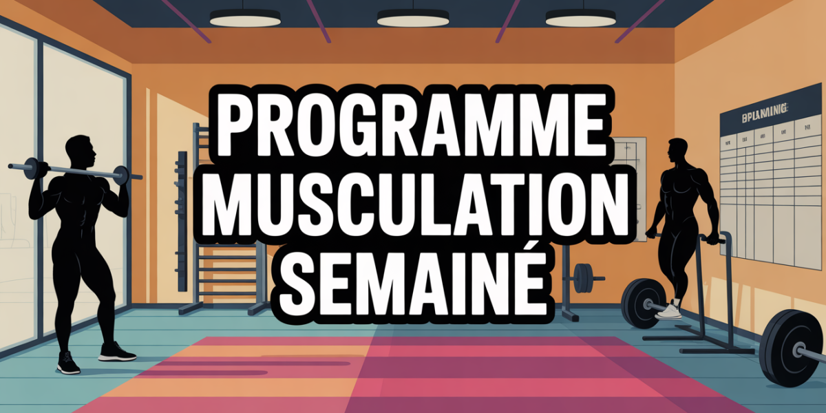 programme musculation pour une semaine salle silhouettes planning