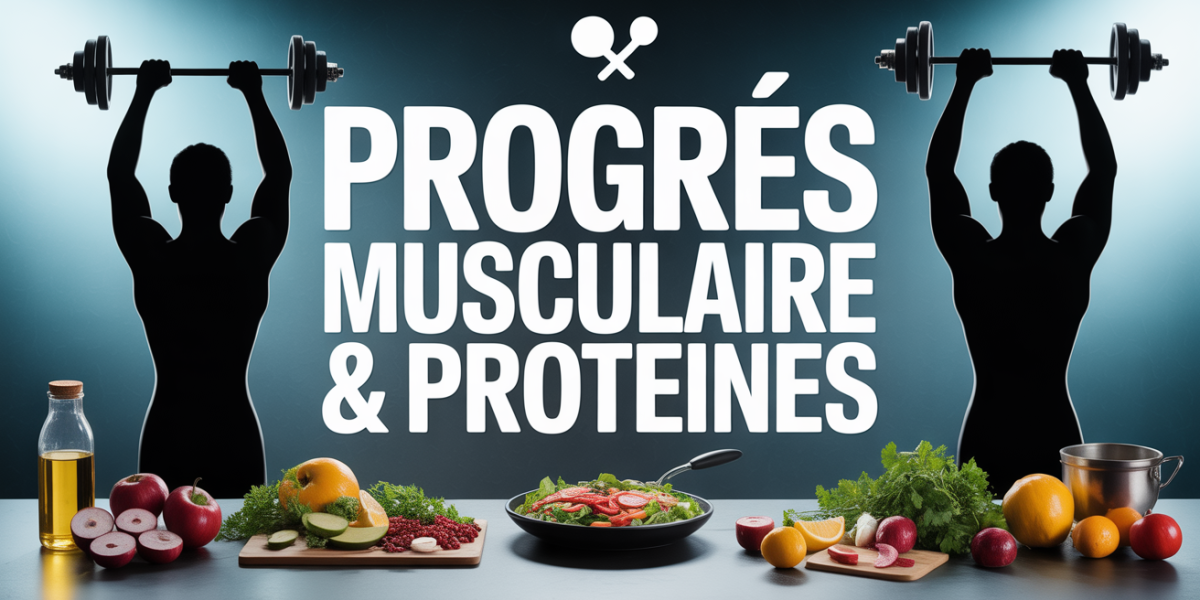 Silhouettes sportives et repas proteines prise de masse