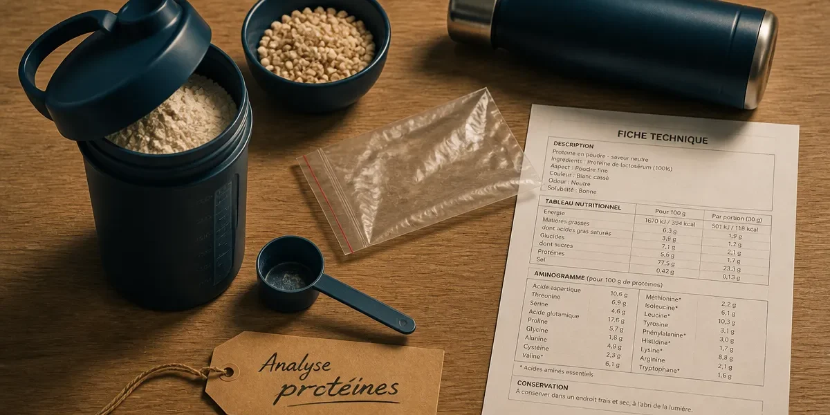 Protein Works avis : analyse composition réelle, poudre protéine en shaker