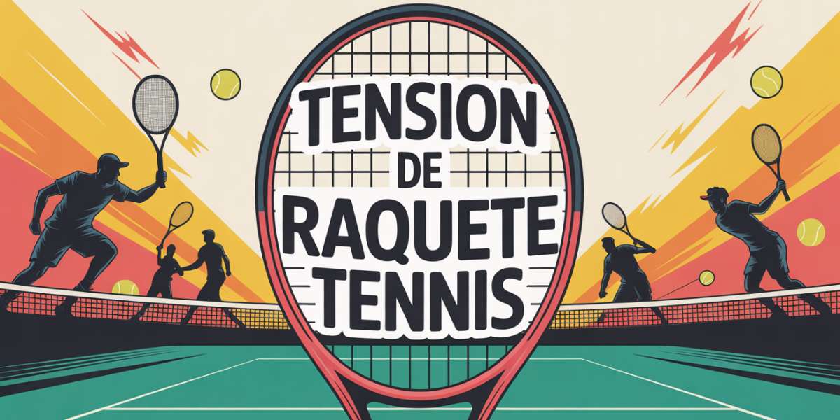 illustration raquette tennis tension dynamique