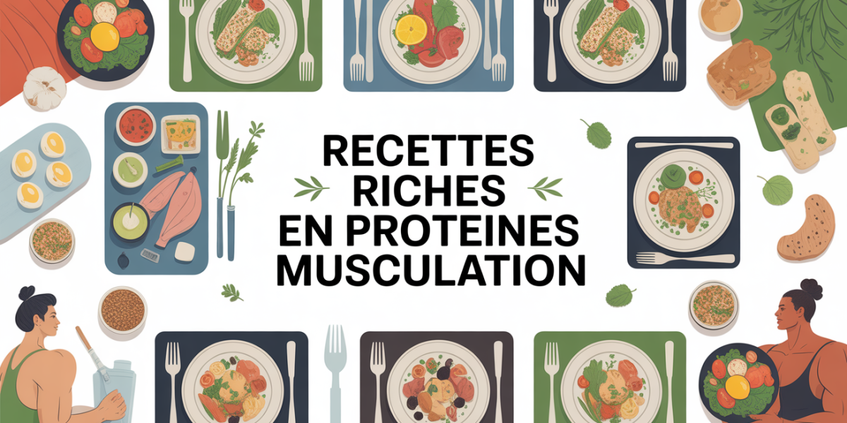 table de recettes riches en proteine musculation avec sportifs