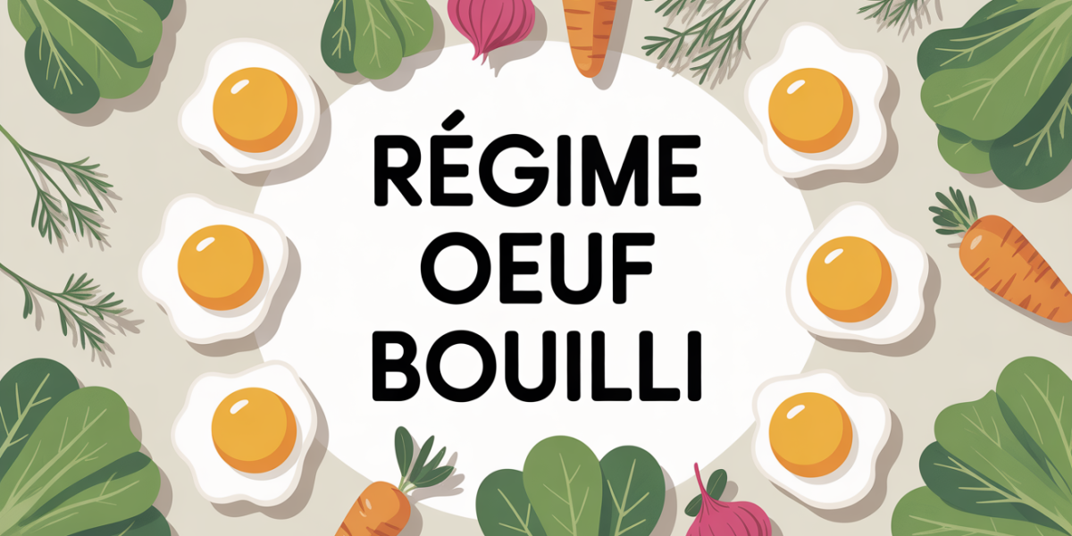 plan table regime oeuf bouilli avec oeufs durs et legumes verts
