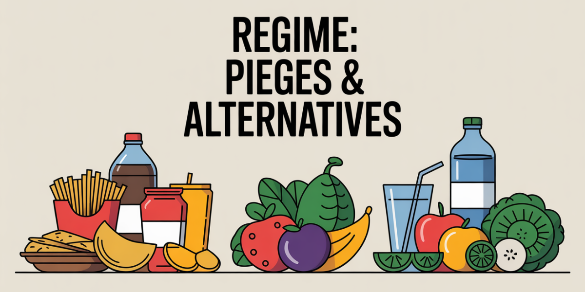 balance entre aliments ultra-transformés et alternatives saine pour régime