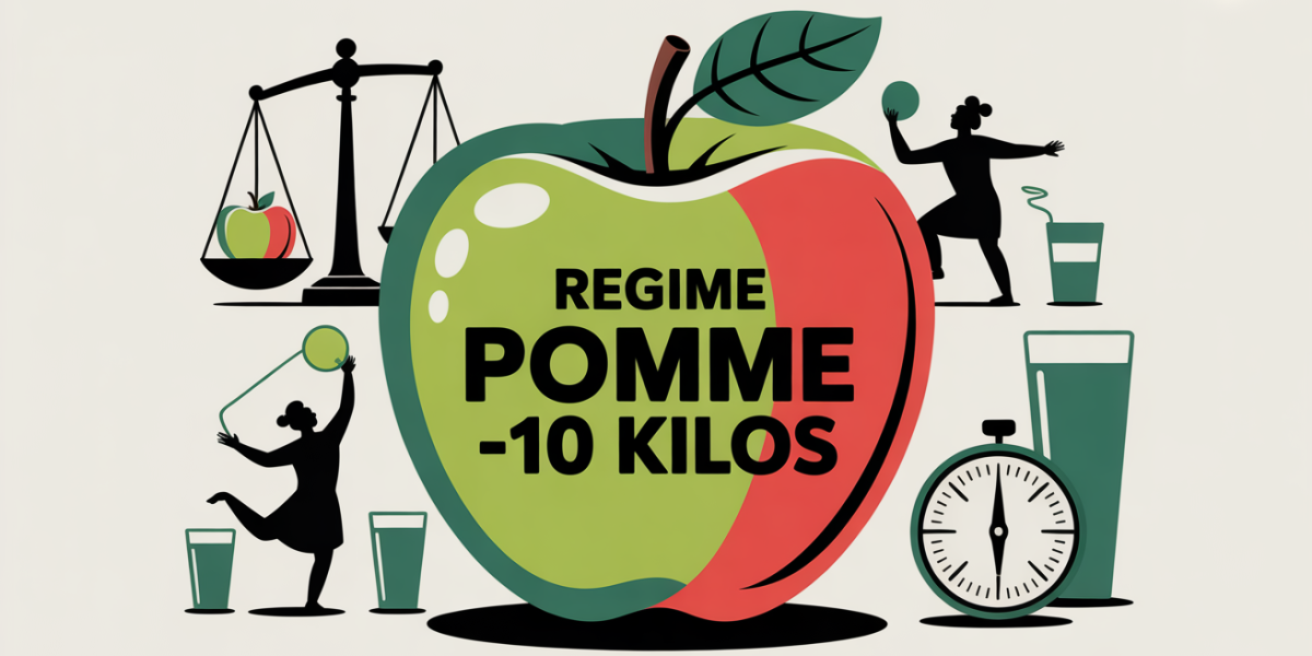 grande pomme et balance regime pomme -10 kilos