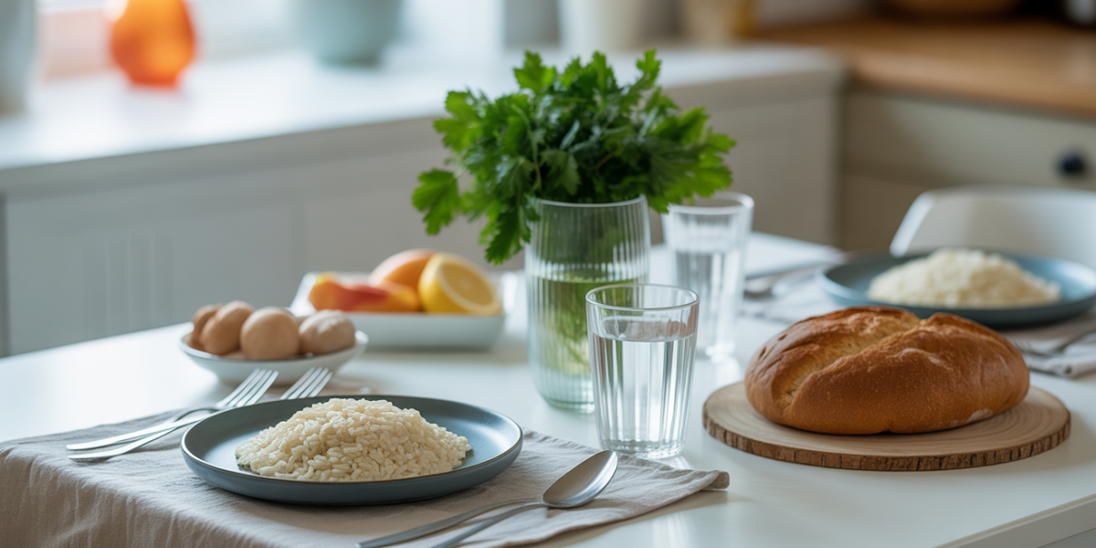 regime sans residu coloscopie table repas