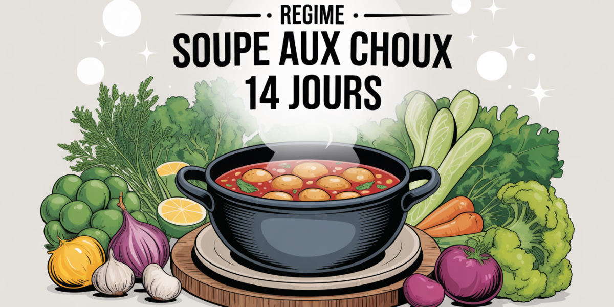 Grande soupiere soupe aux choux legumes frais regime 14 jours