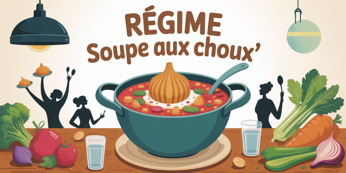 Grande marmite soupe aux choux ambiance saine