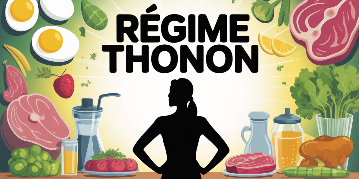 regime thonon tableau mural aliments hyperproteines