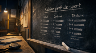Salaire de prof de sport : 1 485 € nets au départ et près de 3 000 € en EPS