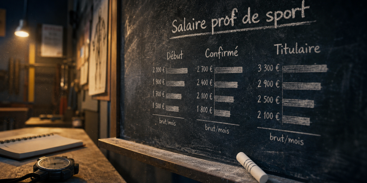 Salaire de prof de sport : 1 485 € nets au départ et près de 3 000 € en EPS