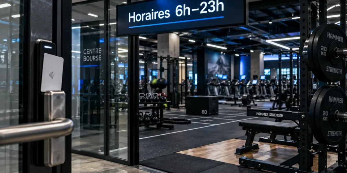 Salle de sport Marseille 1 Fitness Park Bourse, horaires 6h–23h, entrée et machines