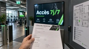 Salle de sport Mérignac Fitness Park, entrée accès 7j/7
