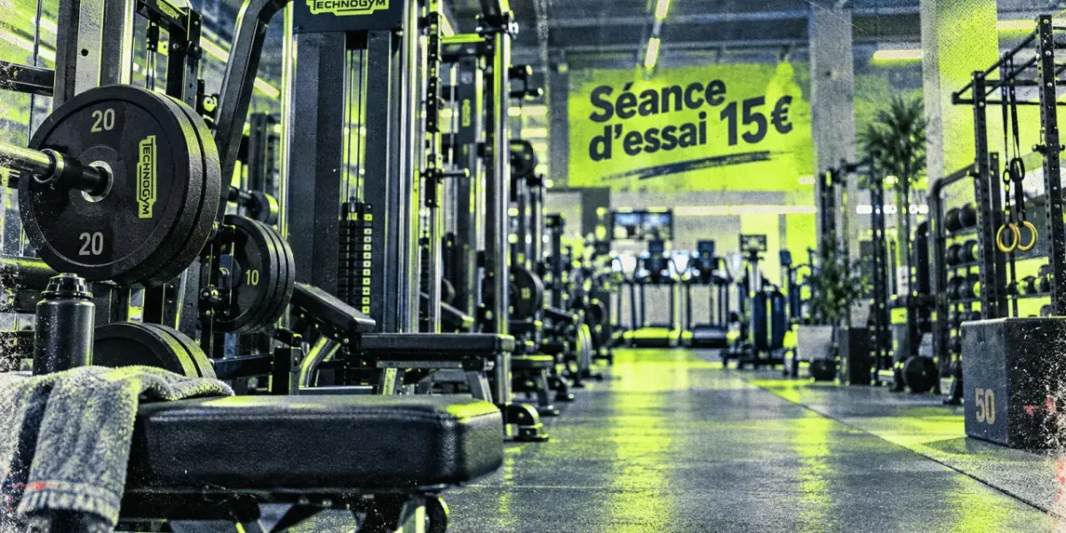 Salle de sport Nice Jean Médecin Fitness Park : machines et zone musculation 1 950 m²