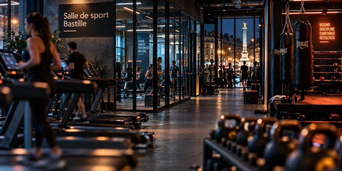 Salle de sport Paris Bastille Fitness Park : 1300 m², musculation et boxing