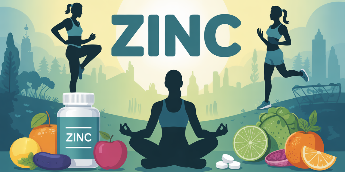 personnes sportives zinc fruits supplement