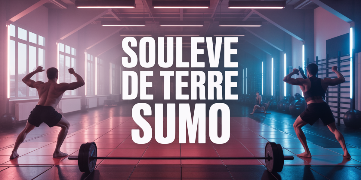 souleve de terre sumo en salle silhouettes barre