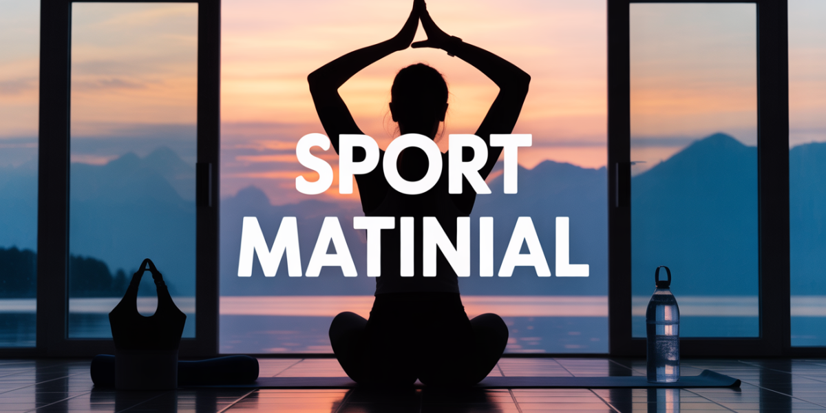 Silhouette sport matinale s'étire lumière matin