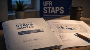 Dossier Parcoursup STAPS Nantes, UFR et attendus sur bureau