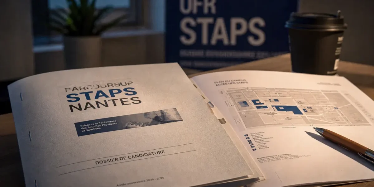 Dossier Parcoursup STAPS Nantes, UFR et attendus sur bureau