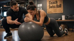 Swiss ball coach sportif guide le gainage sur swiss ball