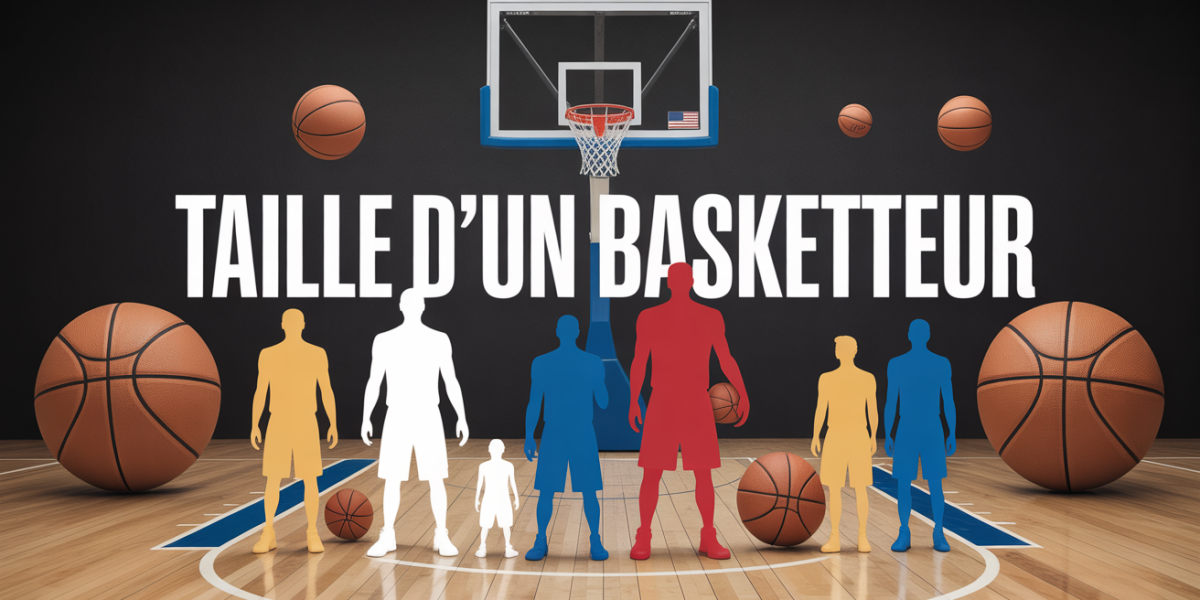 silhouettes basketteur tailles parquet basket