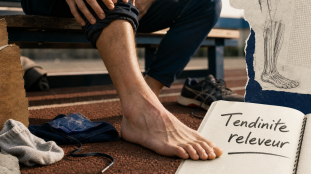 tendinite releveur du pied : douleur au cou-de-pied du coureur