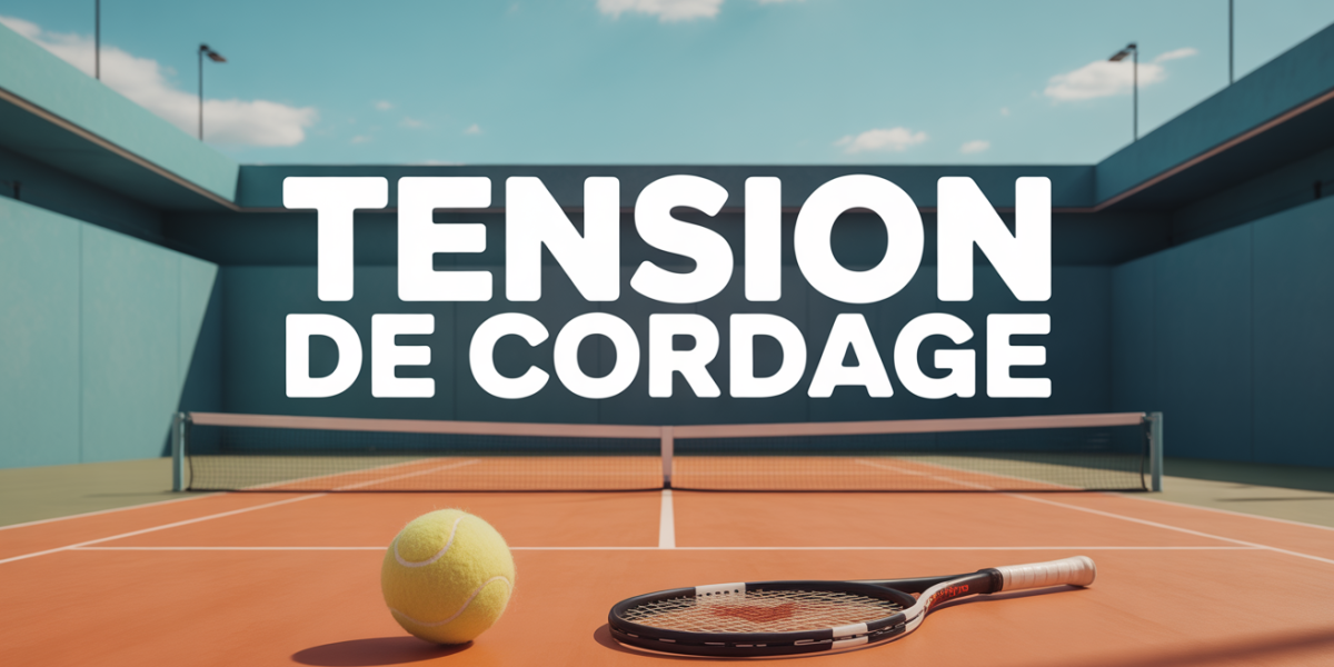 court tennis stylisé tension cordage nadal