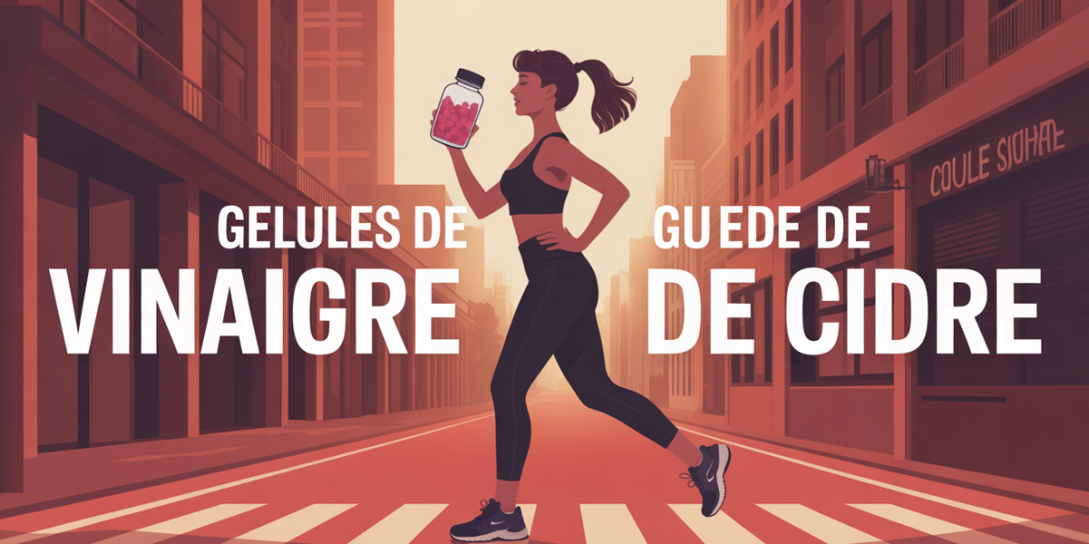 vinaigre de cidre en gelule silhouette sportive urbaine